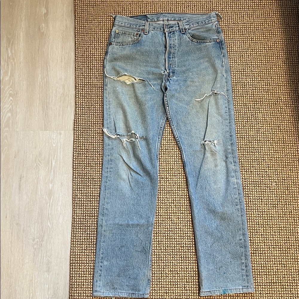 Levi's 501 Vintage Blue Denim Jeans